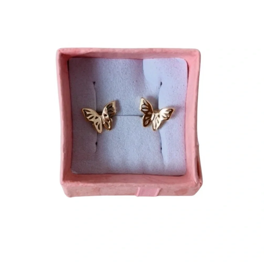 ✨HP✨ Elegant Butterfly Dainty Minimalist Post Earrings - Picture 6 of 7